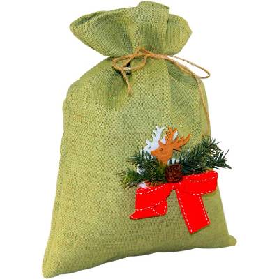 Детский новогодний подарок в мешочке весом 700 грамм 